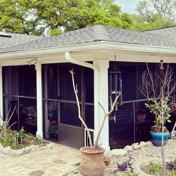 After picture of a patio enclosure