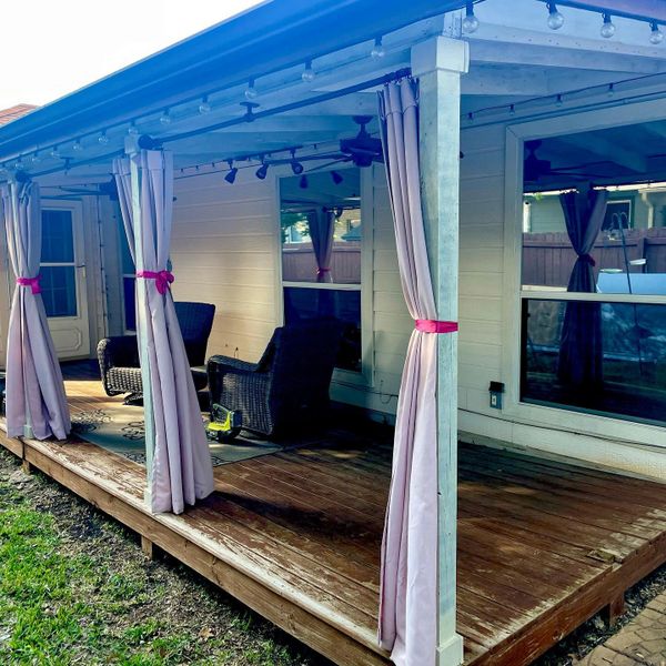 Before a screen enclosure