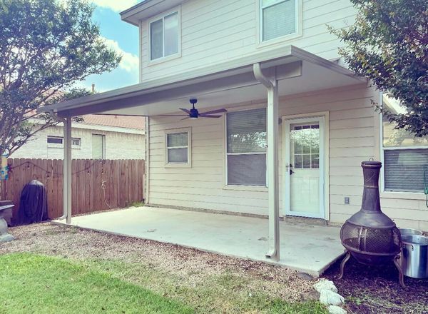 Patio cover installed in San Antonio, Texas