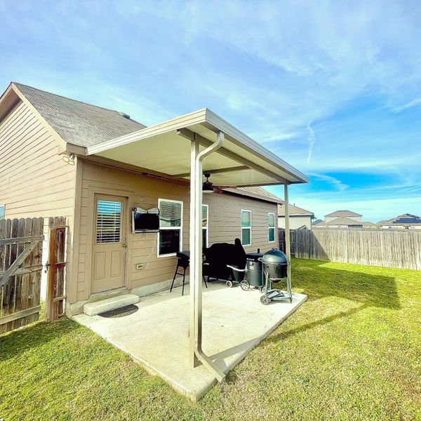 Patio cover installed