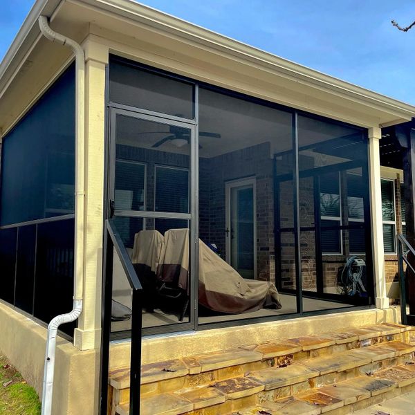 After a screen enclosure