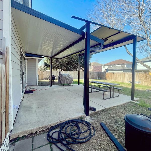 Patio cover was installed in San Antonio, Texas