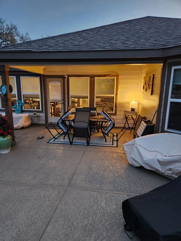 Before a picture of a screen room