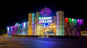 FRONT OF AVALON CASINO PUNTA CANA AT NIGHT