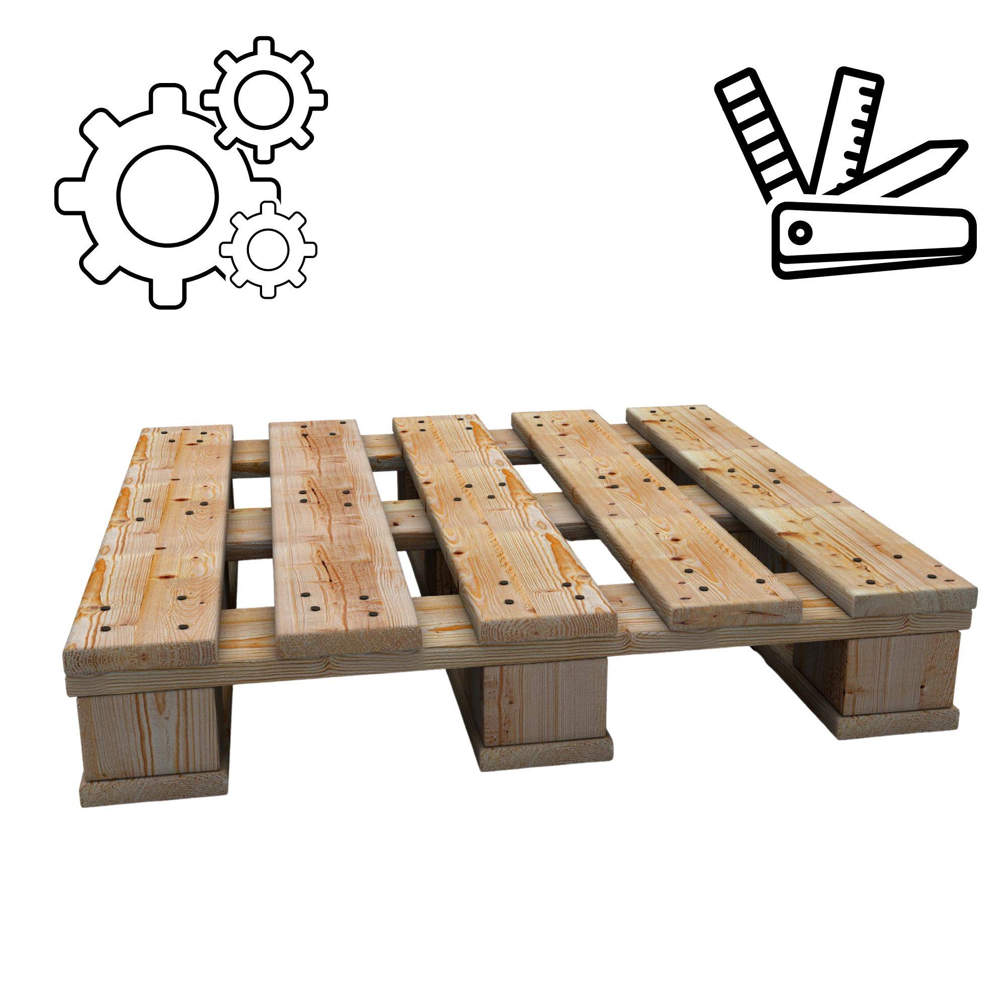 Custom wood pallets built to specific dimensions