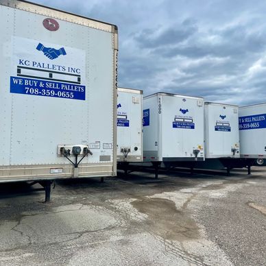Same day pallet delivery truck on the road