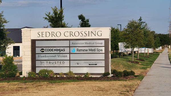 photo of the outdoor sign along the street