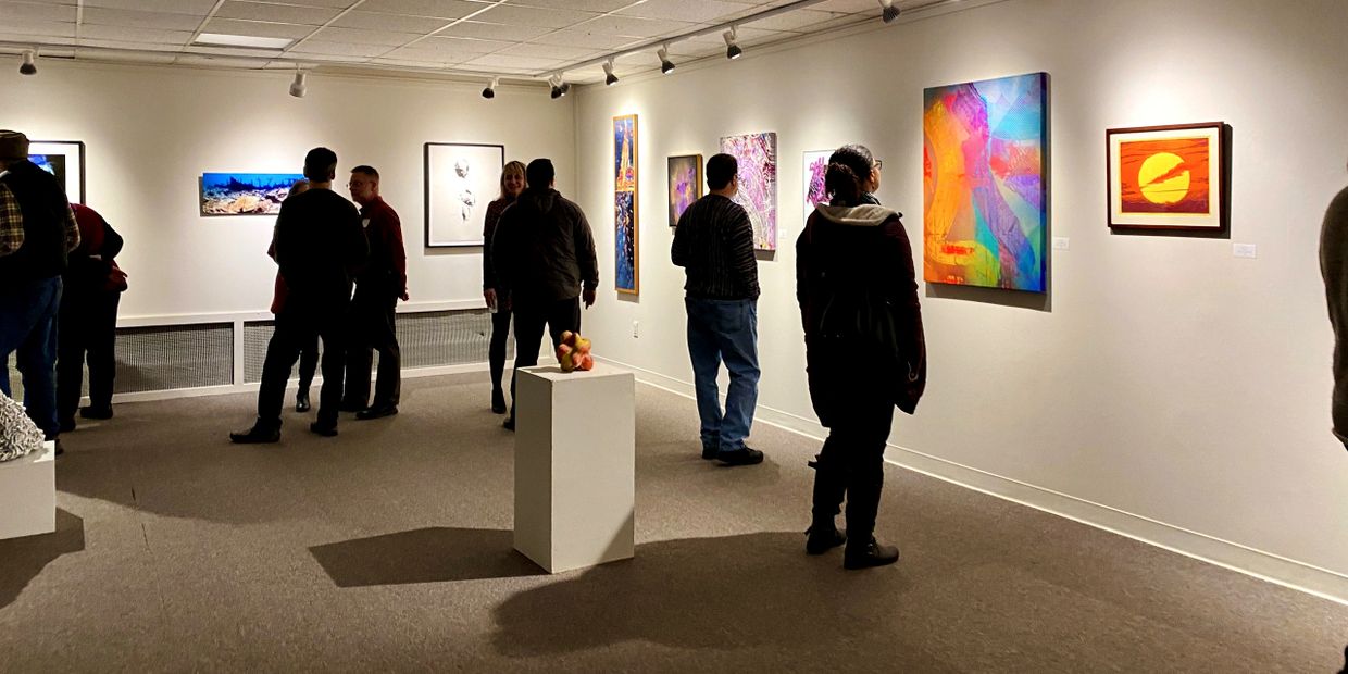 ArtSpace Maynard - opening reception for Energy art exhibit 