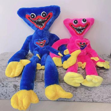 Glow zone huggy wuggy toy, huggy wuggy plush.