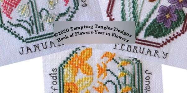 Flowery beauties are part of our Two-in-One: "Book of Flowers" and “A Year in Flowers Sampler"; http