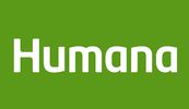 White Humana logo on a green background.