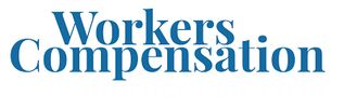 Logo with the words 'Workers Compensation' in blue.