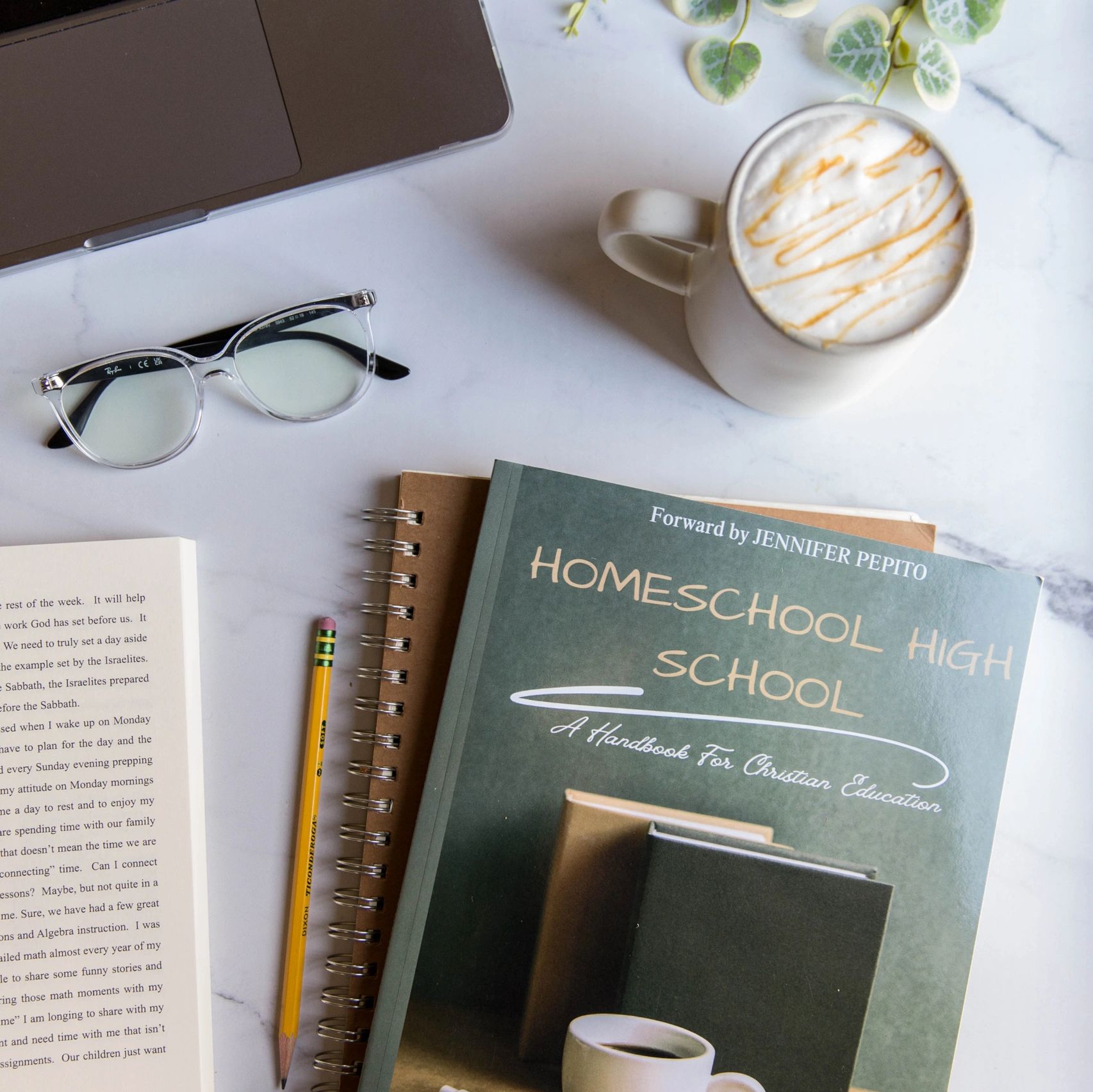 homeschool high school book coffee