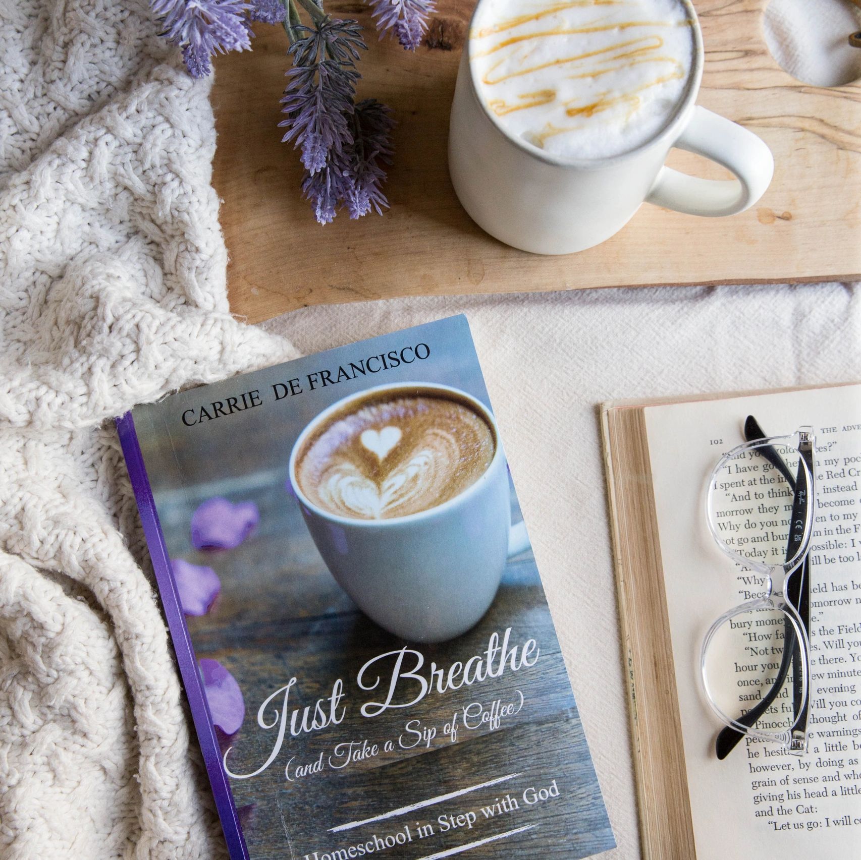 homeschool book Just breathe to help you simplify your homeschooling