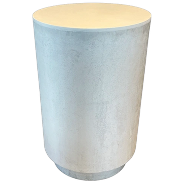 white concrete side table round