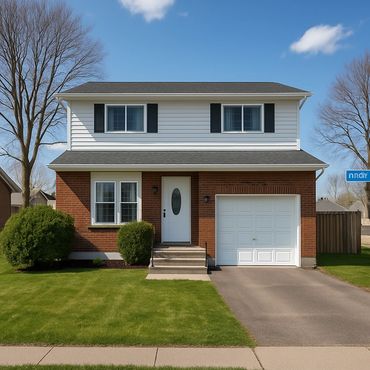Modern house with clean lawn