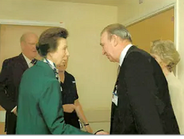 HRH The Princess Royal and dignatories.