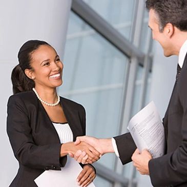 Strong customer relationship starts with a handshake 