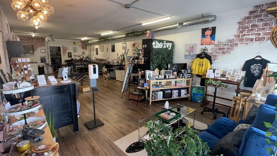 art gallery apothecary gift shop decor plant sale shopping incense crystals metaphysical books