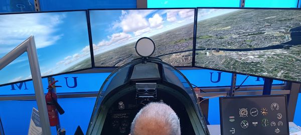 Spitfire and spitfire and Hurricane Museum.  Manston airport.Simulator flights.dover-tours.com