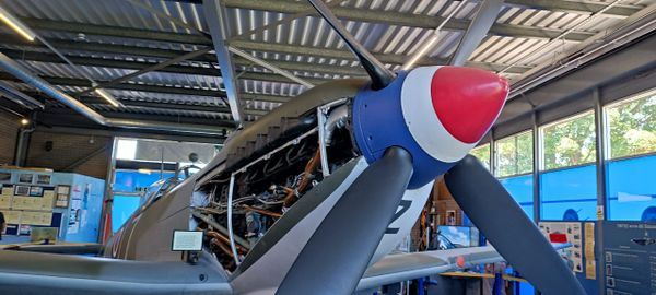 Spitfire and sptfire and Hurricane Museum.  Manston airport.Simulator flights.dover-tours.com