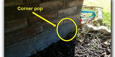 Corner pop on a home - Allegiance Residential inspections of Texas