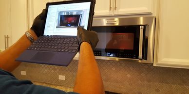 Microwave inspected by home inspector - Allegiance Residential Inspections of Texas
