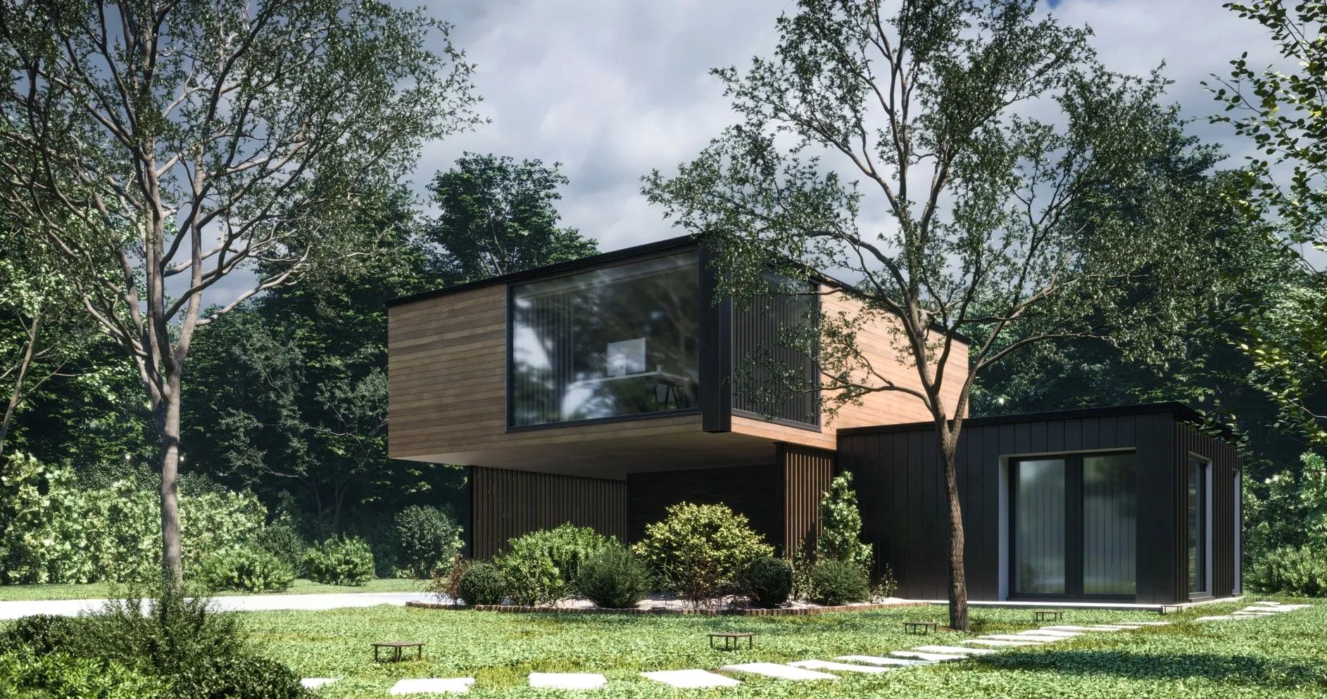 A Mid-Century home in Lincoln, MA with a new rubber roof