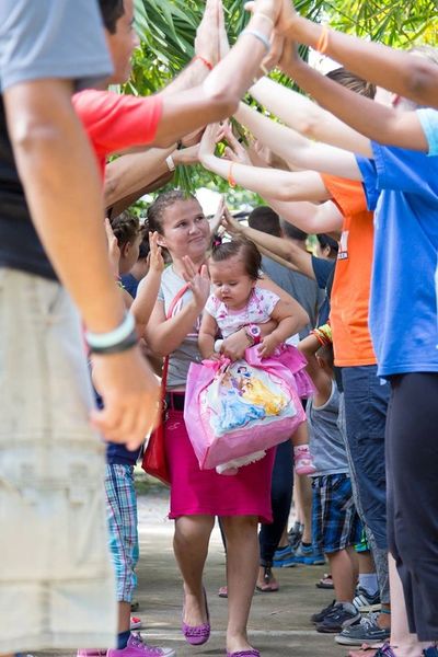 Deaf beloveds encouraging one another in Honduras.