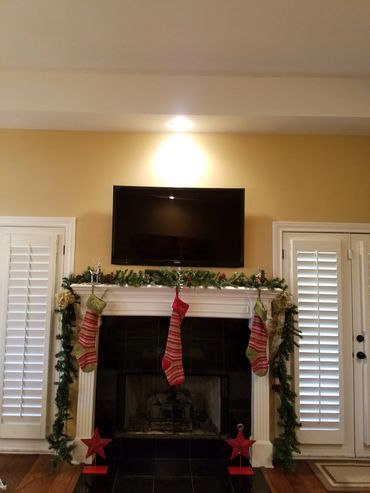 Can you see the speaker? No, because they're embedded in the sheetrock wall, making them invisible.