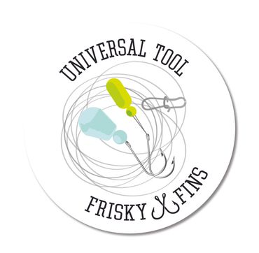 Digital illustration & sticker design for Frisky Fins