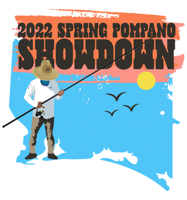 Digital illustration for 2022 Spring Pompano Showdown. Client: PerdidoBlane.