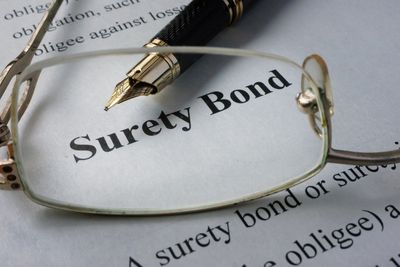 Photo of California Surety Bond Paperwork