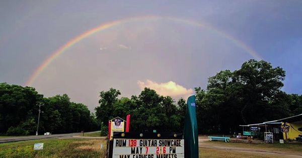 Rainbow near Rum Island at Rum 138