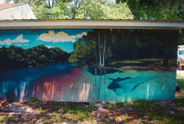 Florida Springs art mural near Rum Island at Rum 138