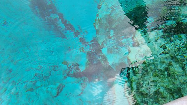 Florida springs blue water at Ruth B. Kirby Gilchrist Blue Springs State Park.