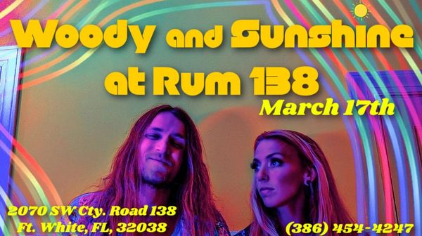 Woody and Sunshine performing live music at Rum 138 in Ft. White, FL