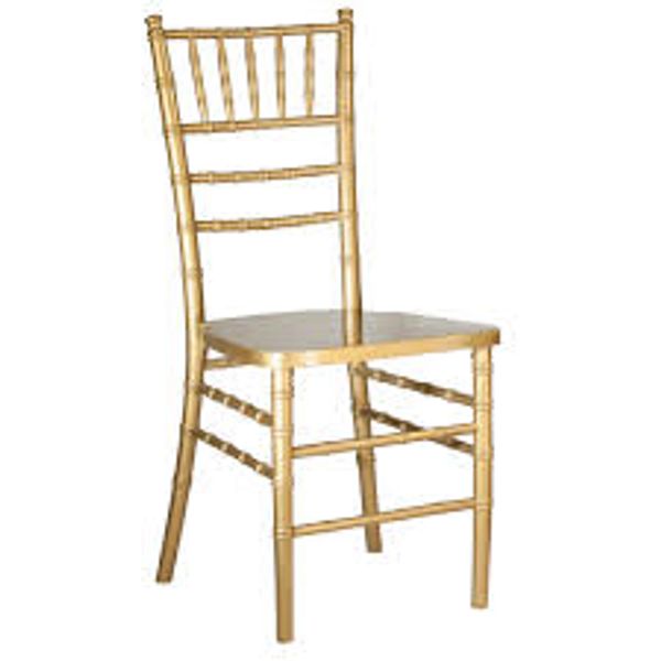 Gold Chivari Chair 
Rental price $6.50 per chair
