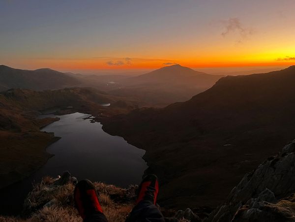 Sunrise on the Watkin Path, Snowdonia