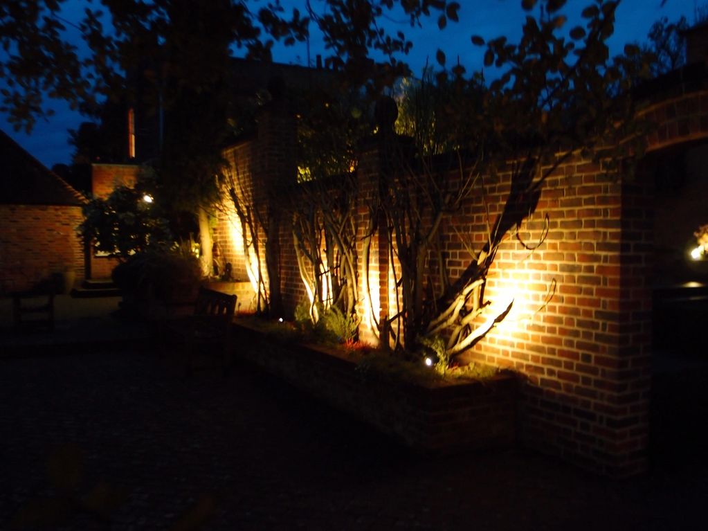 Garden lights to etablished garden by Circitas Ltd electrician