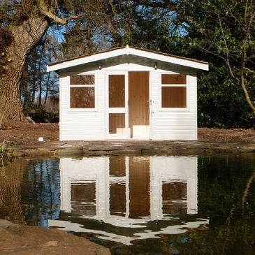 Garden cabin wired by Circitas Ltd Farnaham Electrician