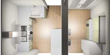 Kitchen design by Others for extension works
