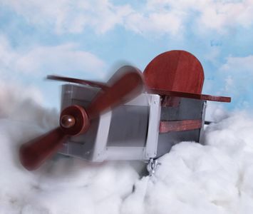 Décor d'avion photographique pour enfant.