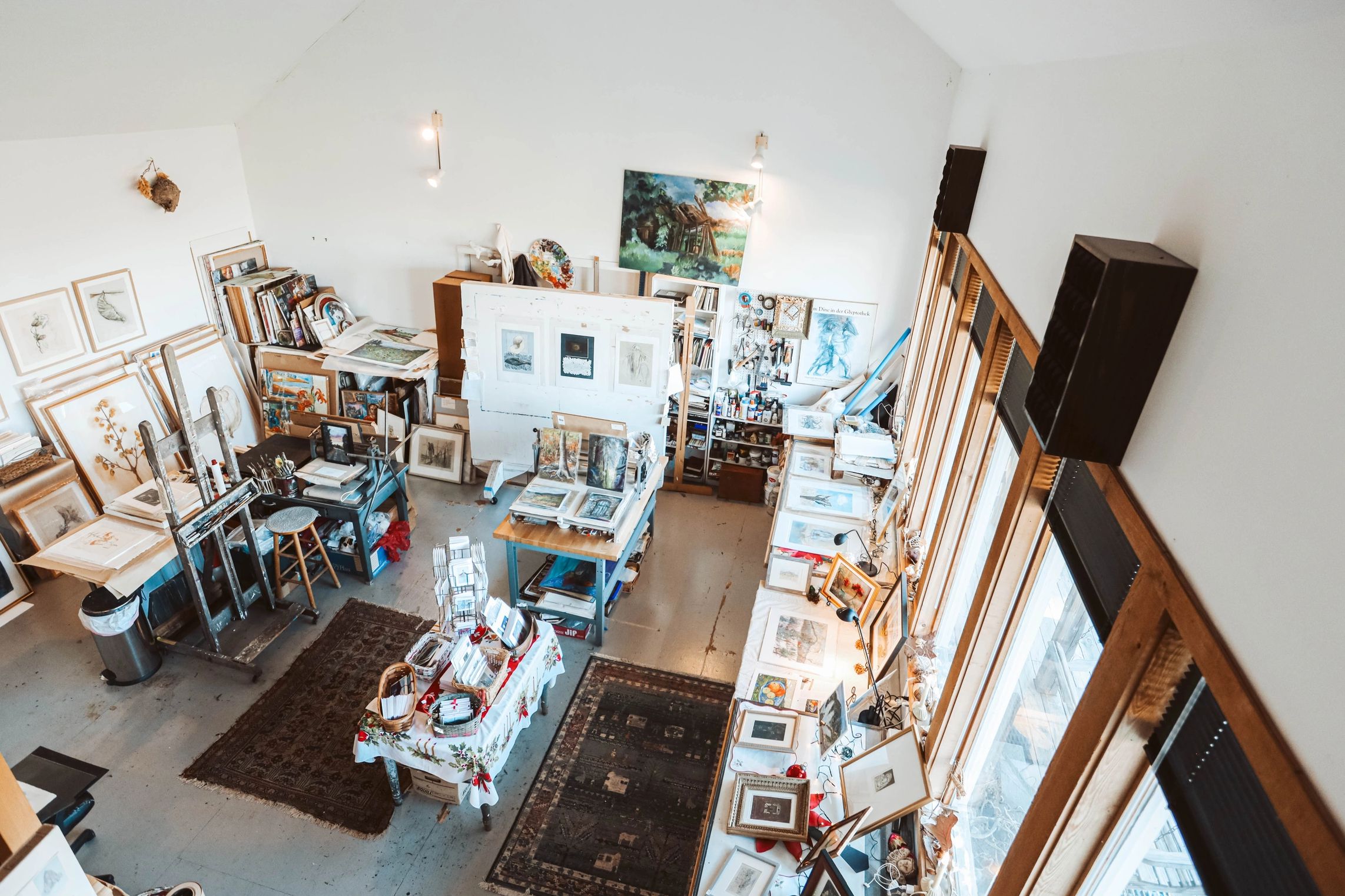 View of Sugarloaf Studio from the loft.
