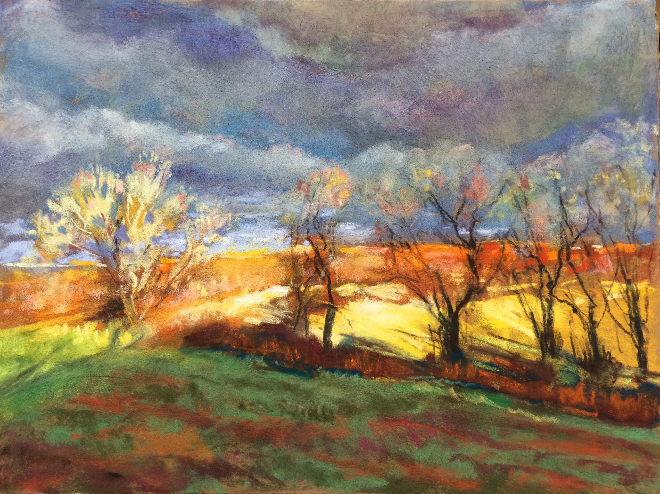 "Magic Light - I" (Sold)
pastel
11.75" x 15.5" (image)