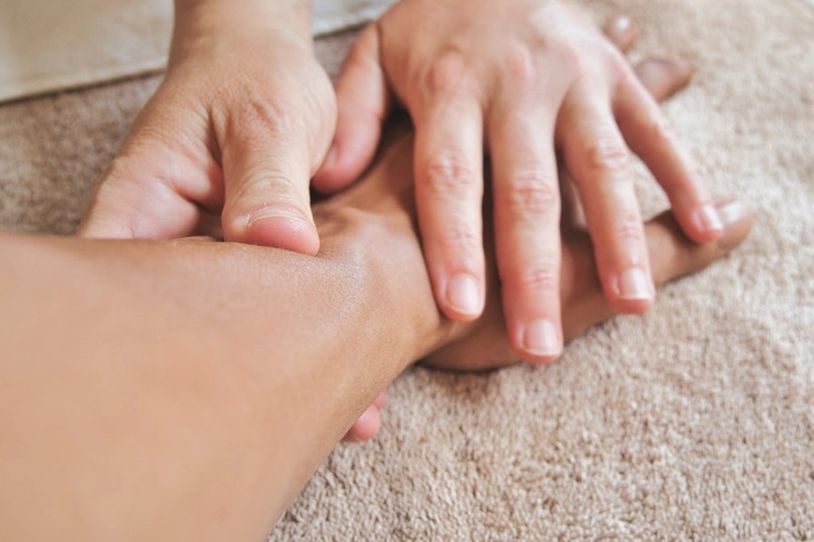 A hand massage