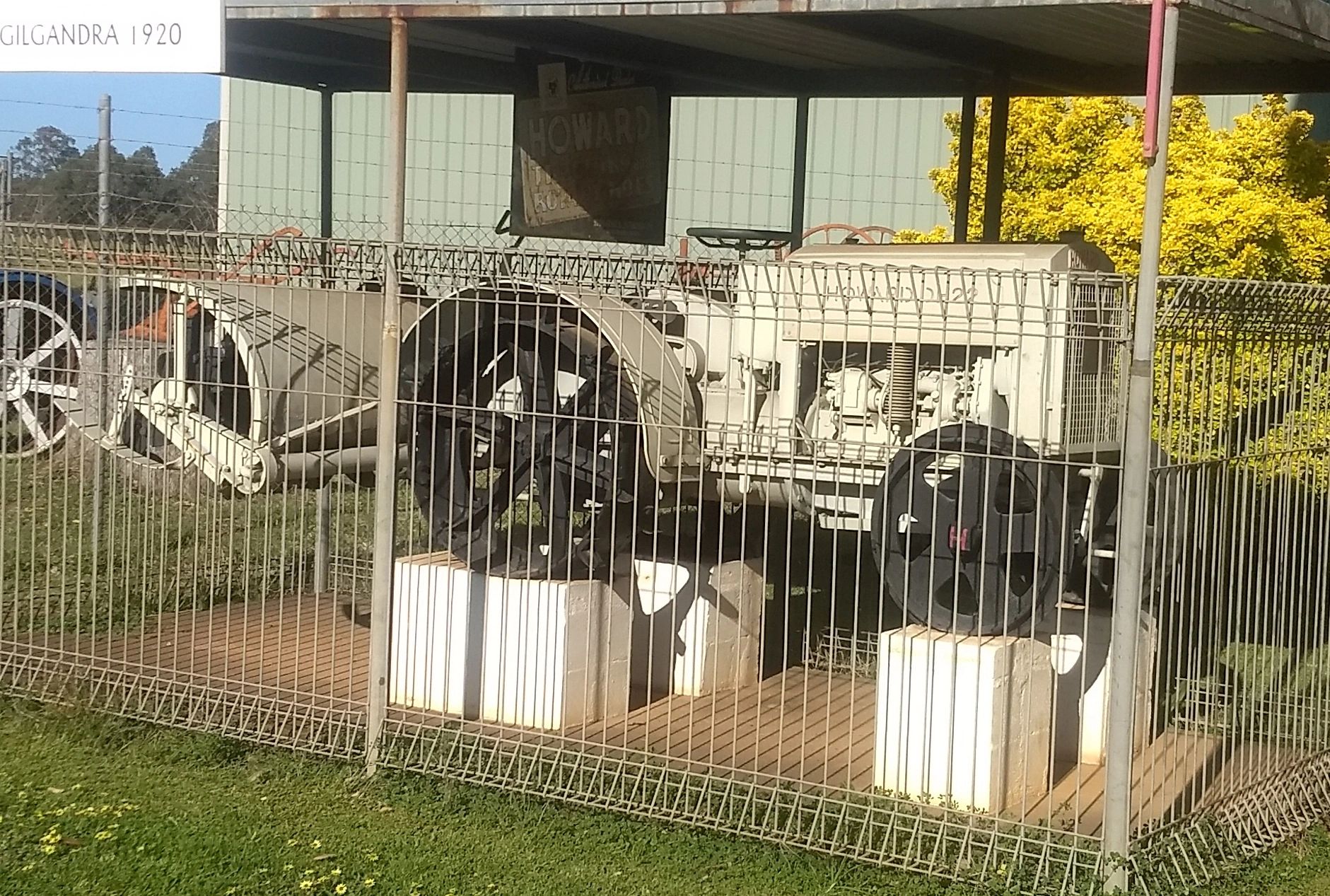 DH22 Tractor and Rotary Hoe, both made in the Howard factory at Northmead N.S.W.
