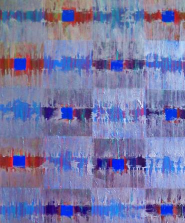 Blue Squares by Laura Fishman