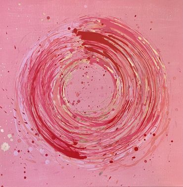 Corals and Copper Vortex by Caroline Banks