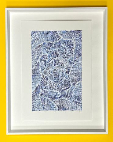 Layered Pathway, Blue by Kira Phoenix K'inan